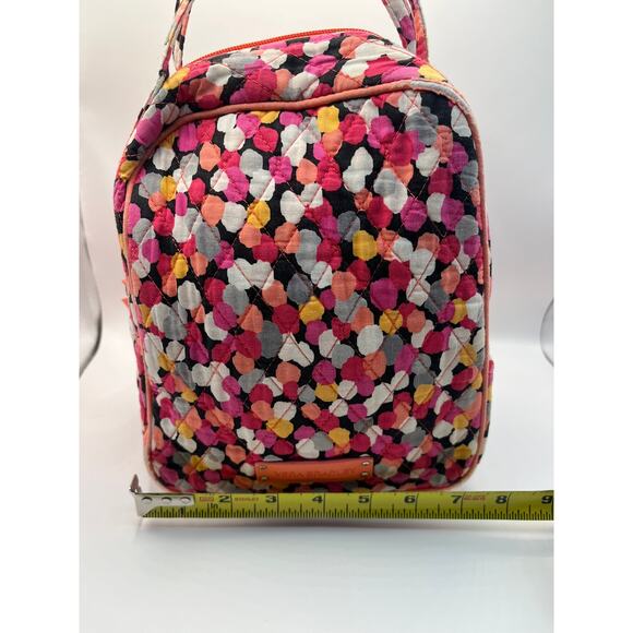 Vera Bradley Quilted Floral Lunch Bag | Insulated Lunch Tote Pink Multi - Picture 6 of 10
